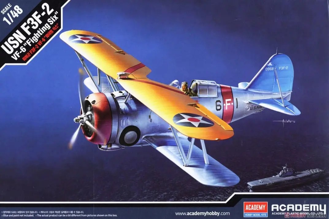 Academy 1/48 Grumman F3f-2 Vf-6 "Fighting Six" 1