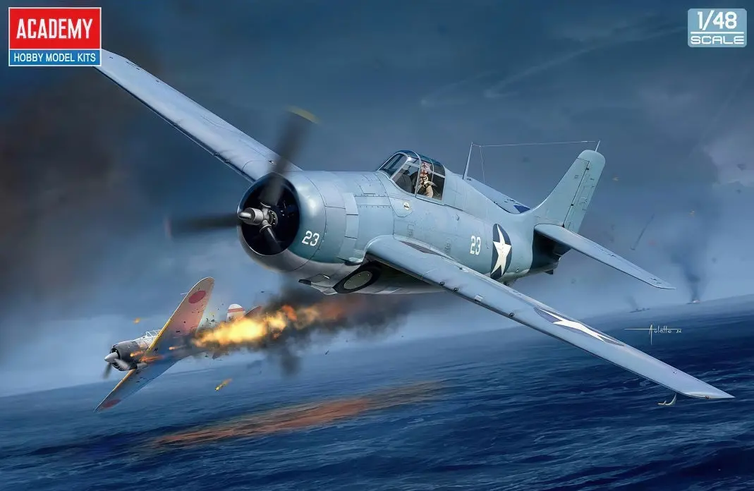 Academy 1/48 Grumman F4f-4 Wildcat "Battle Of Midway" 1